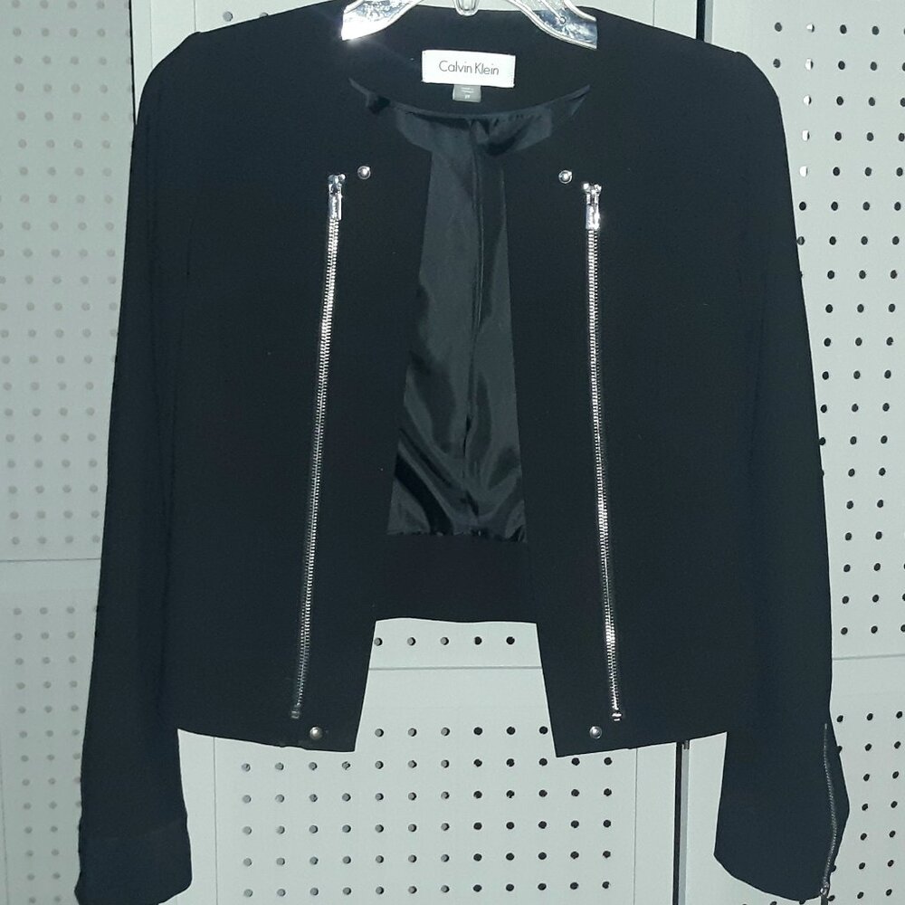 Calvin Klein Black Blazer 2P - EUC